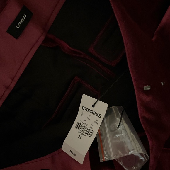 Express velour pantsuit pants and blazer new - Picture 3 of 4
